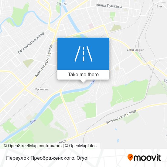 Переулок Преображенского map