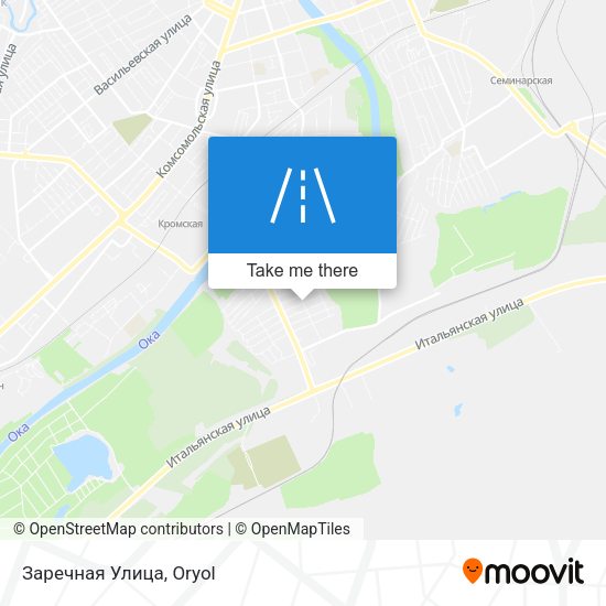 Заречная Улица map
