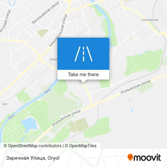 Заречная Улица map