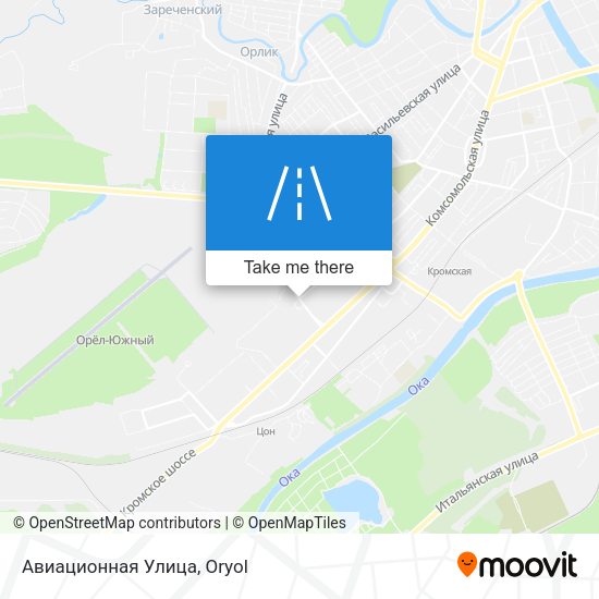 Авиационная Улица map