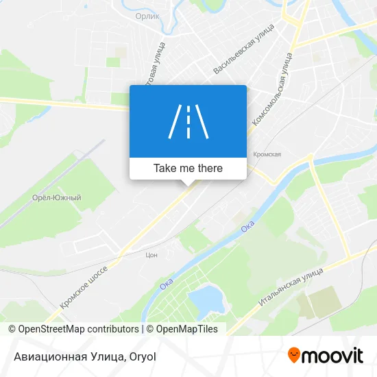 Авиационная Улица map