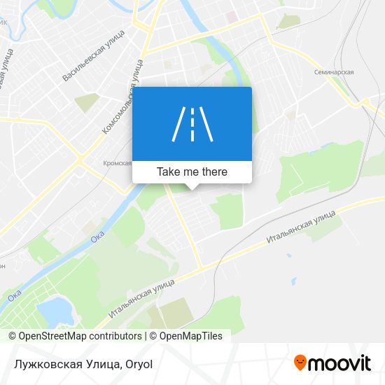 Лужковская Улица map