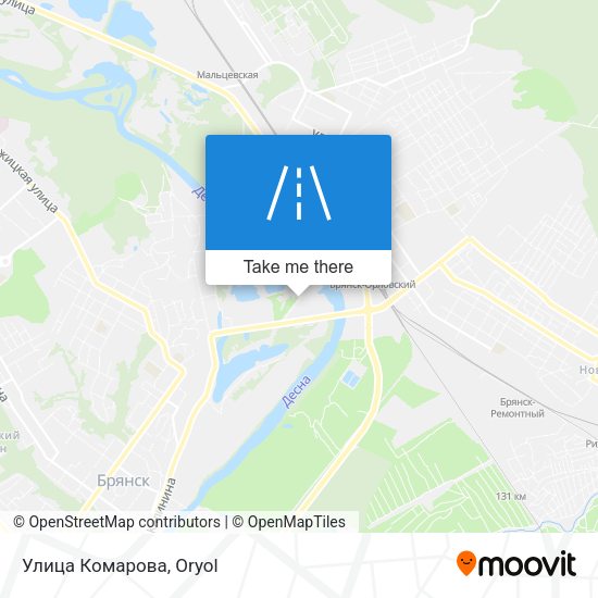 Улица Комарова map