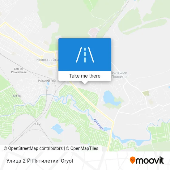 Улица 2-Й Пятилетки map