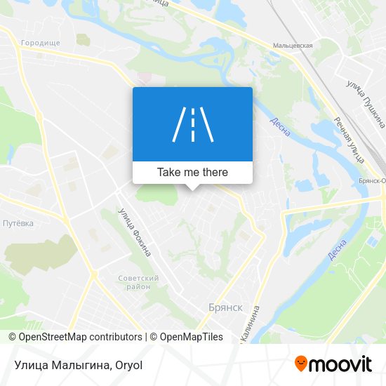 Улица Малыгина map