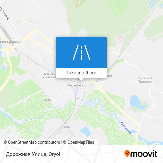 Дорожная Улица map