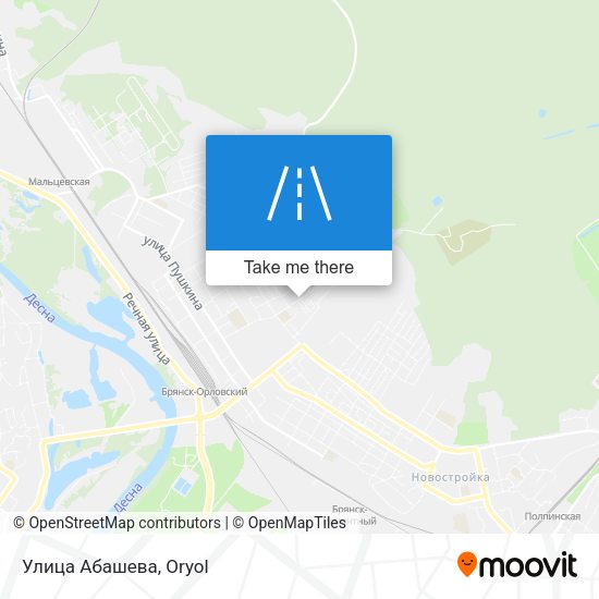 Улица Абашева map