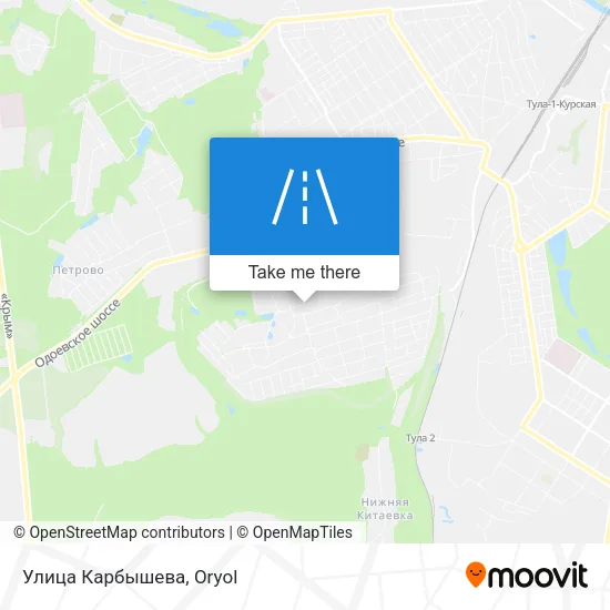 Улица Карбышева map