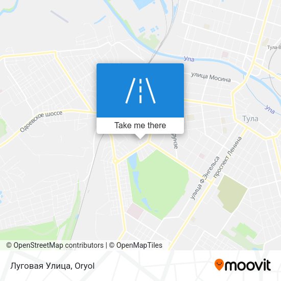 Луговая Улица map