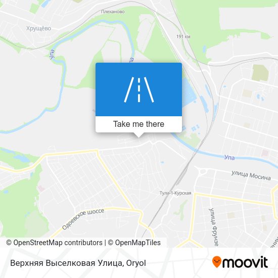Верхняя Выселковая Улица map