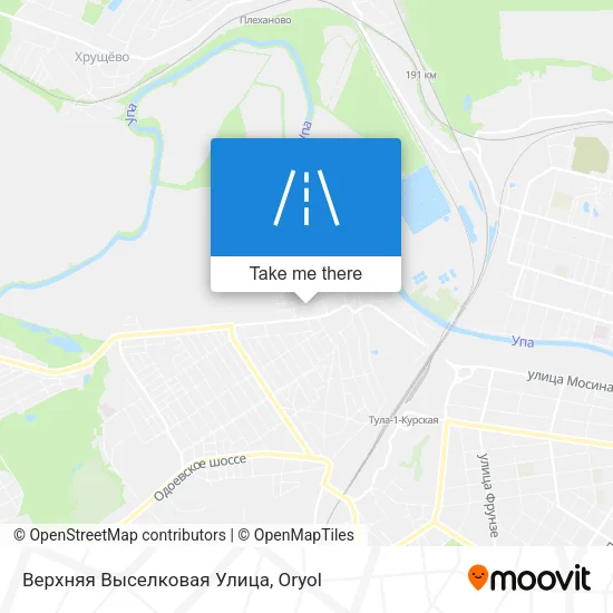 Верхняя Выселковая Улица map