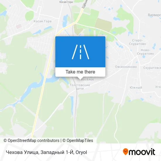 Чехова Улица, Западный 1-Й map