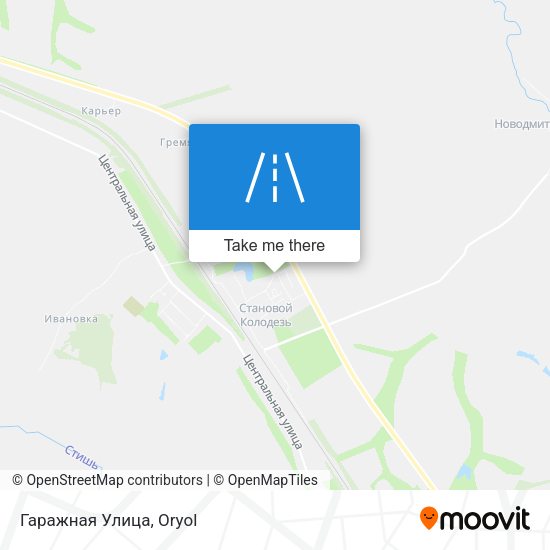 Гаражная Улица map