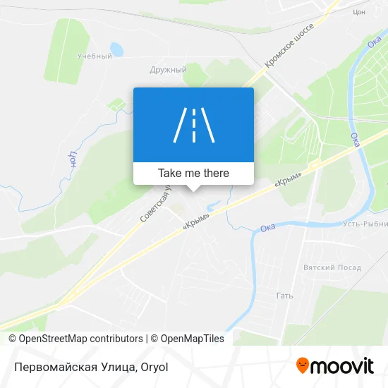 Первомайская Улица map