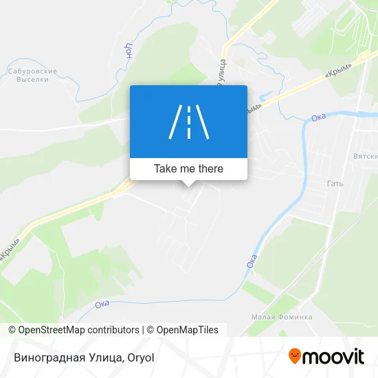 Виноградная Улица map