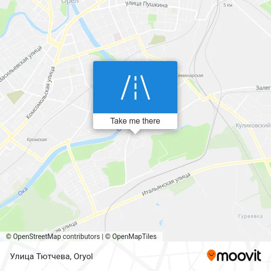 Улица Тютчева map
