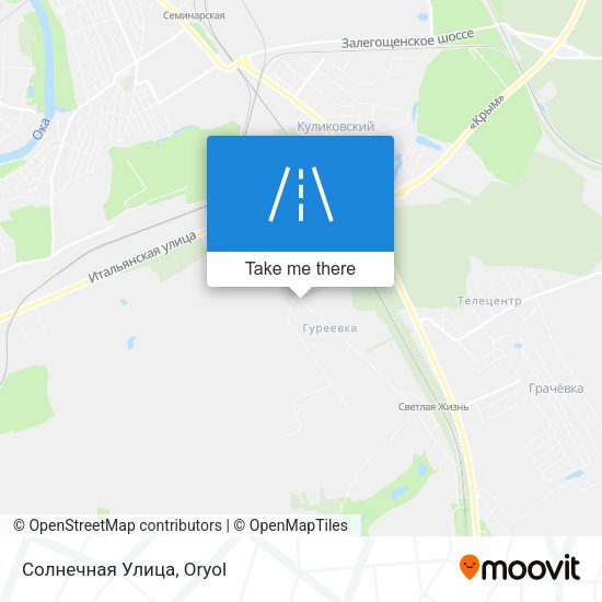 Солнечная Улица map