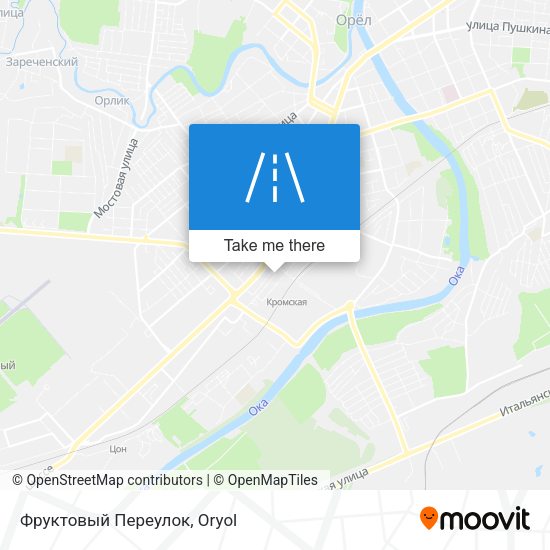 Фруктовый Переулок map