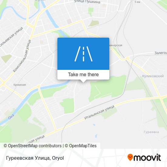 Гуреевская Улица map