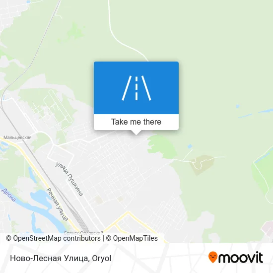 Ново-Лесная Улица map
