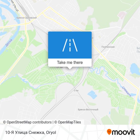 10-Я Улица Снежка map