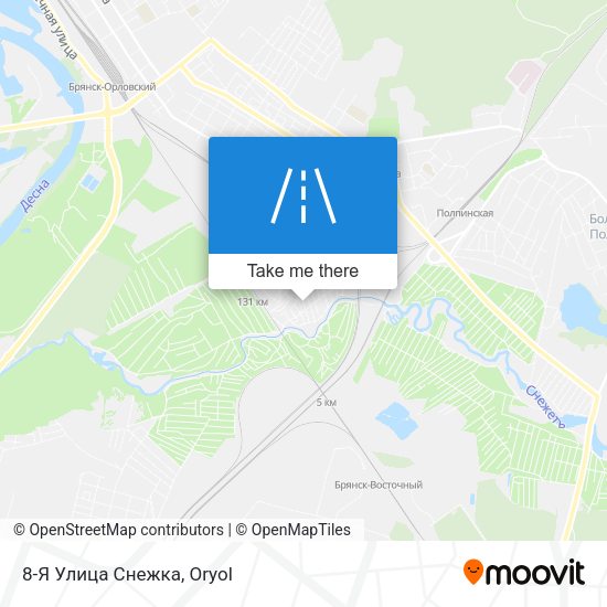 8-Я Улица Снежка map
