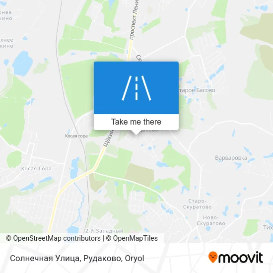 Солнечная Улица, Рудаково map