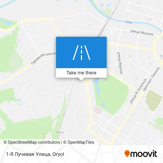 1-Я Лучевая Улица map