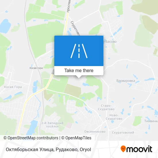 Октяборьская Улица, Рудаково map