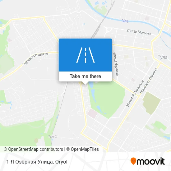 1-Я Озёрная Улица map