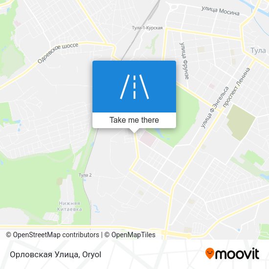 Орловская Улица map