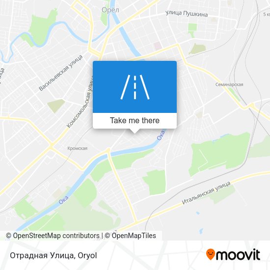 Отрадная Улица map