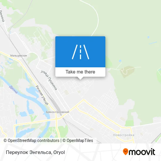 Переулок Энгельса map