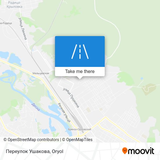 Переулок Ушакова map