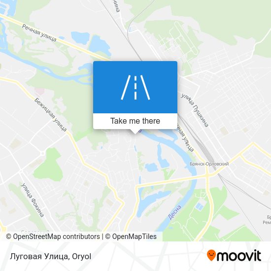 Луговая Улица map