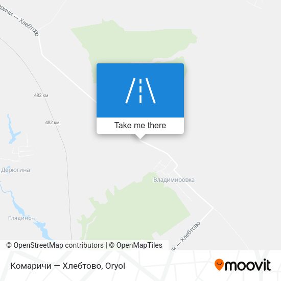 Комаричи — Хлебтово map