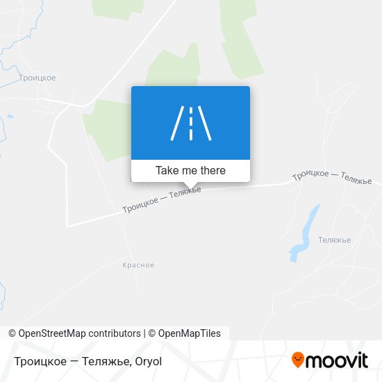 Троицкое — Теляжье map
