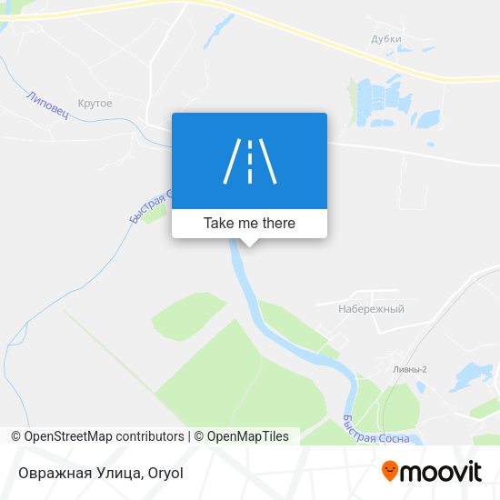 Овражная Улица map