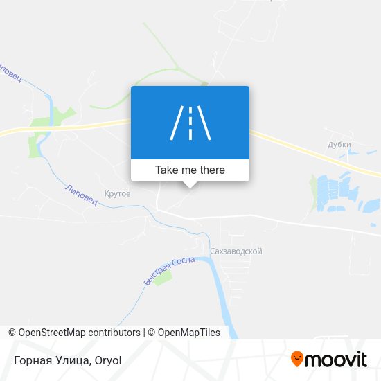 Горная Улица map