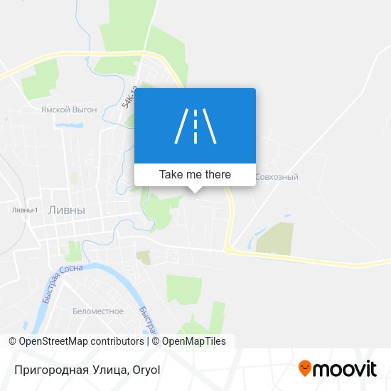 Пригородная Улица map