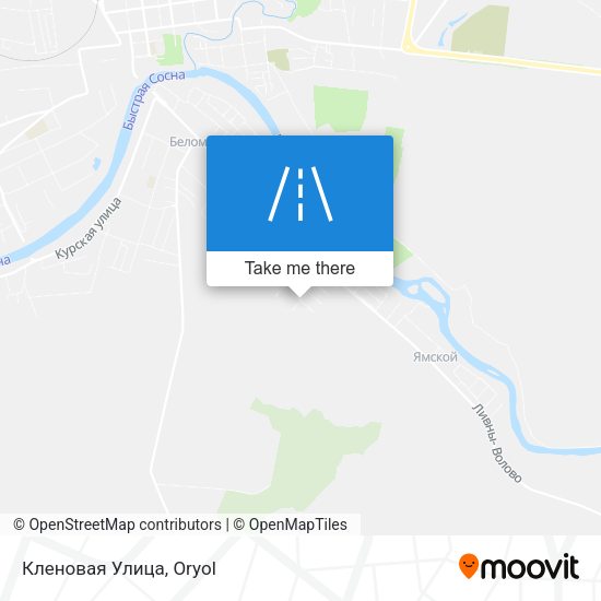 Кленовая Улица map