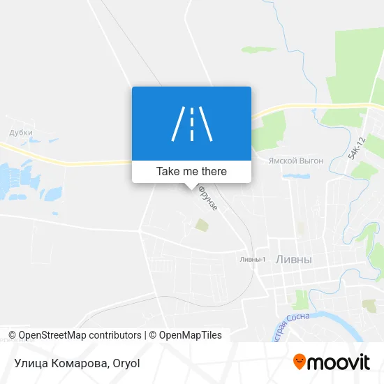 Улица Комарова map