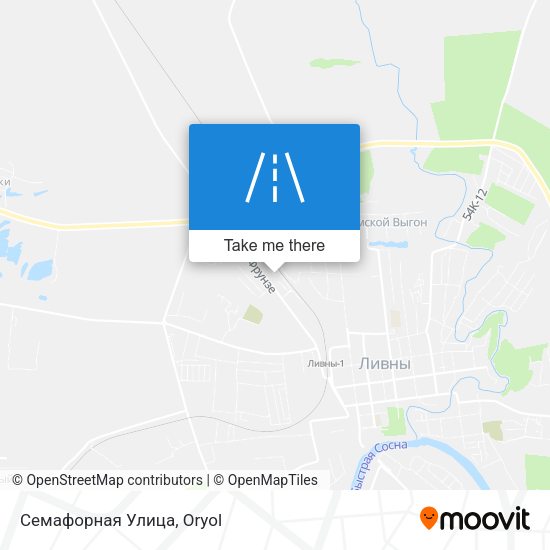 Семафорная Улица map
