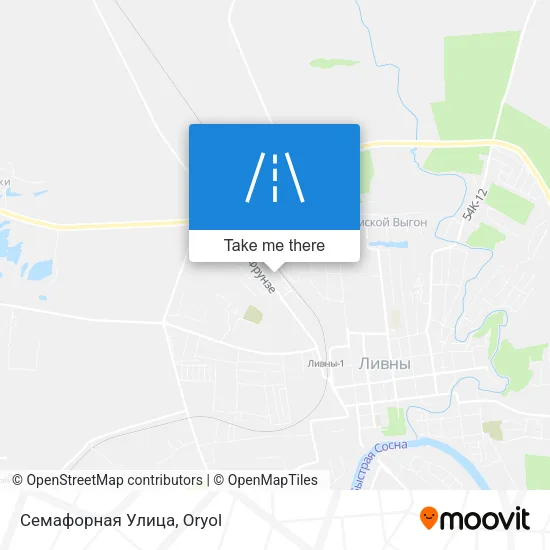 Семафорная Улица map
