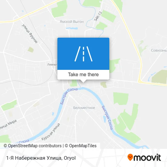 1-Я Набережная Улица map