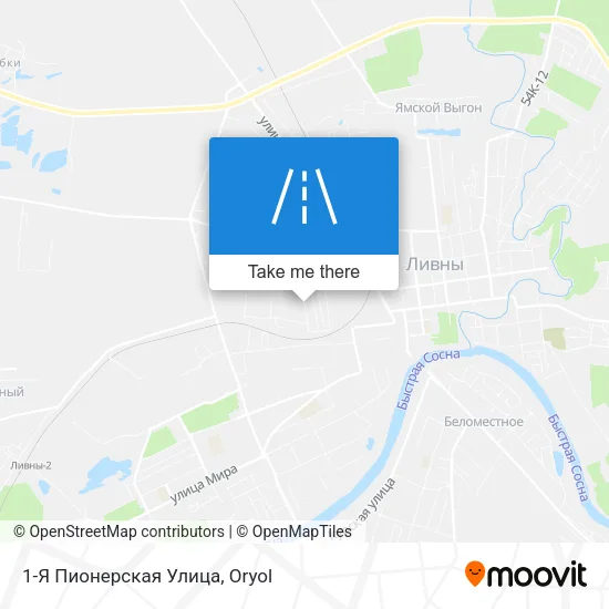 1-Я Пионерская Улица map