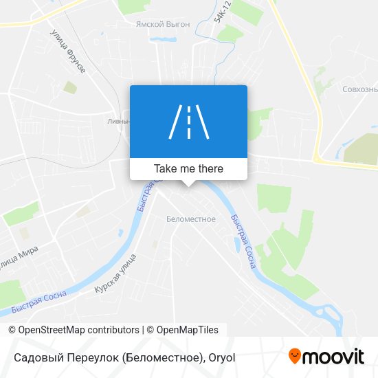 Садовый Переулок (Беломестное) map