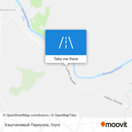 Каштановый Переулок map