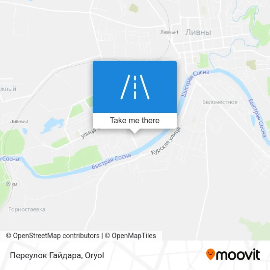 Переулок Гайдара map