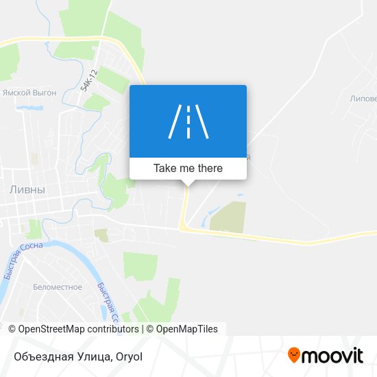 Объездная Улица map